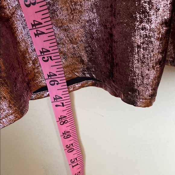 Lane Bryant Pink Gold V-Neck Long Sleeve Gown. NWT - Picture 9 of 9